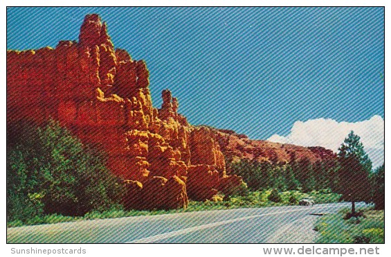 Highway In Red Canyon Bryce Canyon Nationa Park Utah - Bryce Canyon