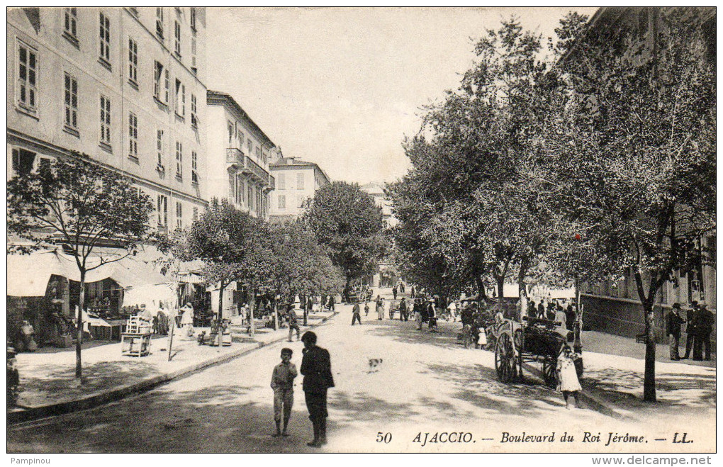 AJACCIO. CORSE - Boulevard Du Roi Jérome - Animée - Ajaccio