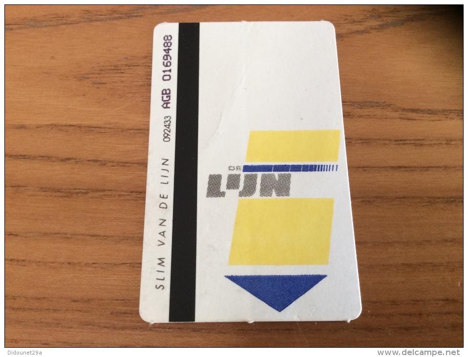 Ticket De Transport * DE LIJN (bus, Métro, Tramway) Belgique TYPE 2 - Europe