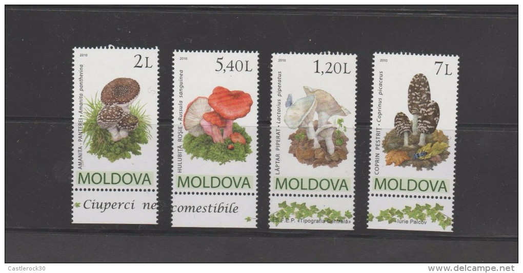O) 2010 MOLDOVA - MOLDAVIA, MUSHROOMS, SET MNH - Moldova