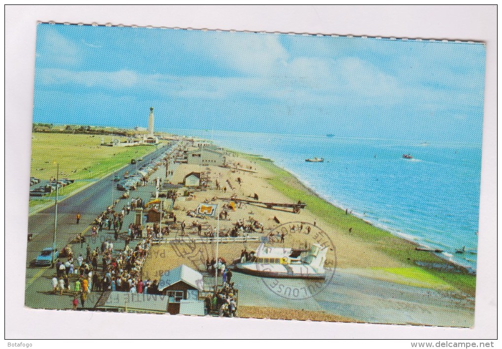 CPM HOVERCRAFT TERMINAL AND BEACH FROM CLERENCE PIER En 1971!! (voir Timbre) - Portsmouth