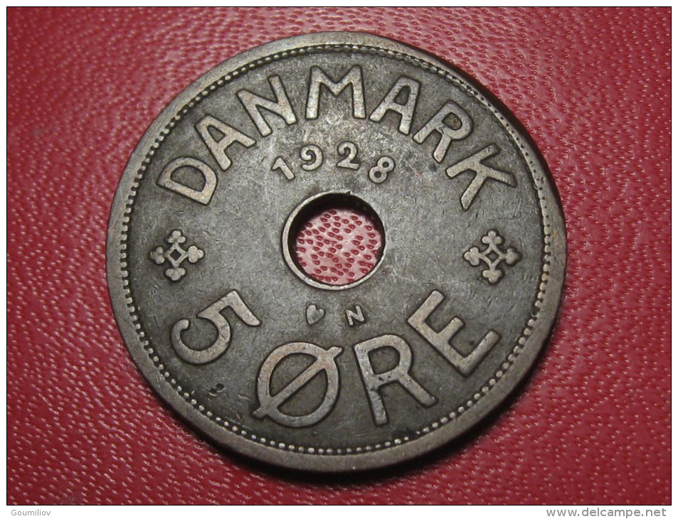 Danemark - 5 Ore 1928 1627 - Dänemark