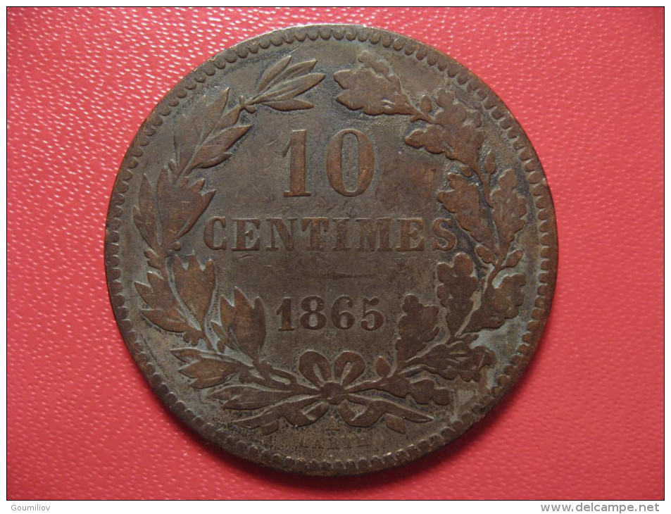 Luxembourg - 10 Centimes 1865 A BARTH 1736 - Luxembourg