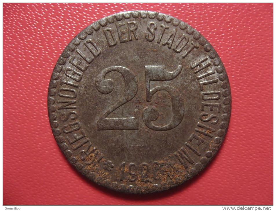 25 Pfennig 1920 - Kriegsnotgeld - Hildesheim 1569 - Notgeld