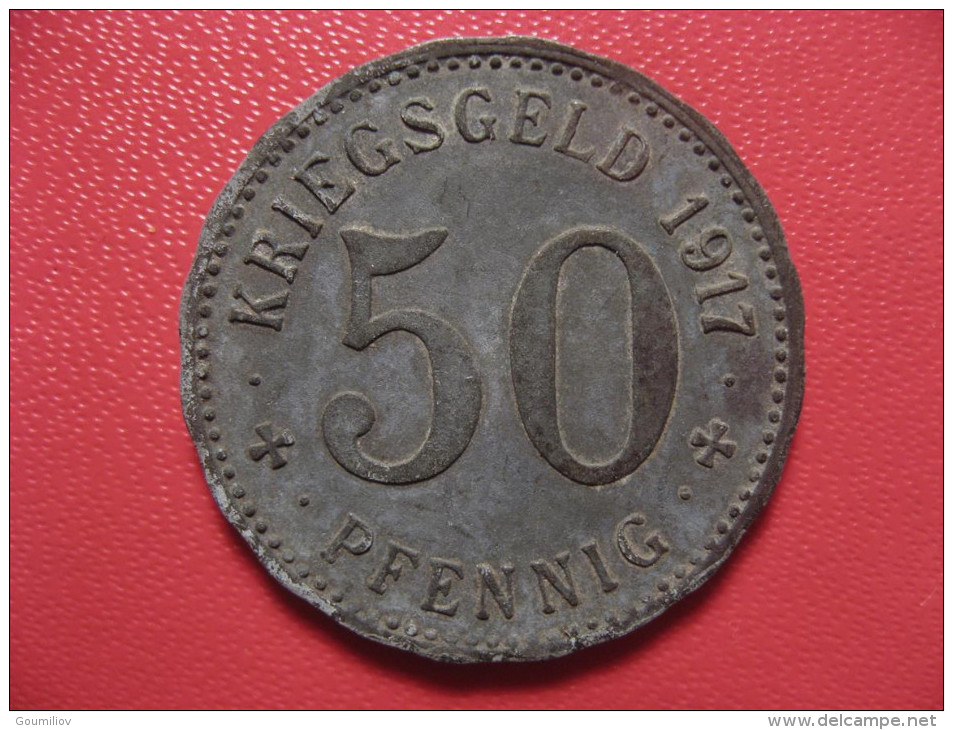 50 Pfennig 1917 - Kriegsgeld - Hagen Stadt 1564 - Monétaires/De Nécessité