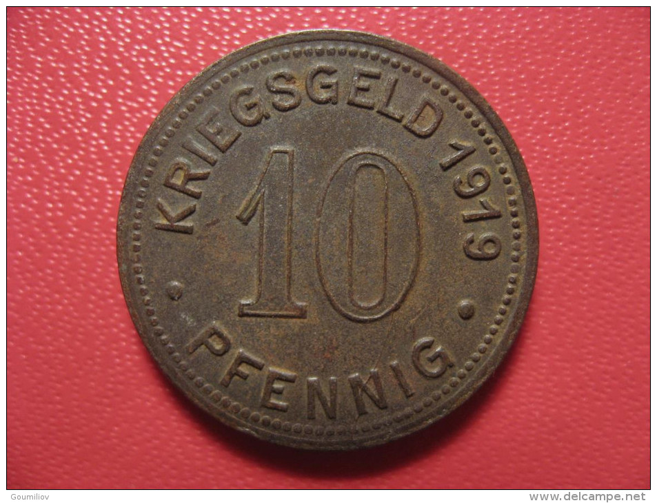 10 Pfennig 1919 - Kriegsgeld - Stadt Bottrop 1592 - Monetary/Of Necessity