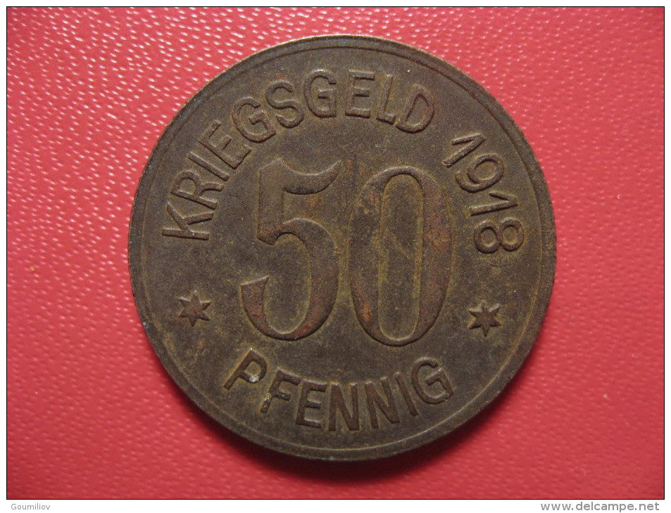 50 Pfennig 1918 - Kriegsgeld - Stadt Siegen 1602 - Monétaires/De Nécessité