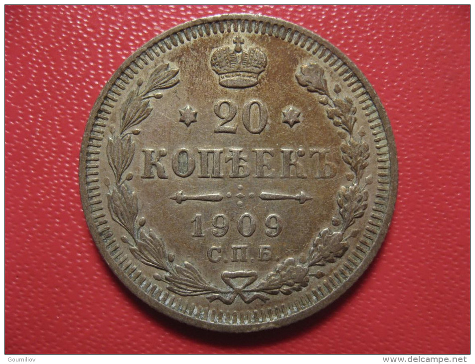 Russie - 20 Kopeks 1909 CMB CB 1835 - Russia