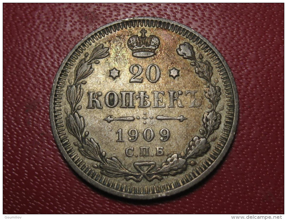 Russie - 20 Kopeks 1909 CMB CB 1835 - Russia