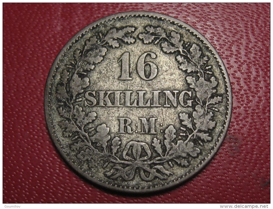 Danemark - 16 Skilling 1856 VS 1907 - Dänemark