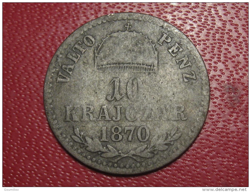 Hongrie - 10 Krajczar 1870 KB 1918 - Hungary