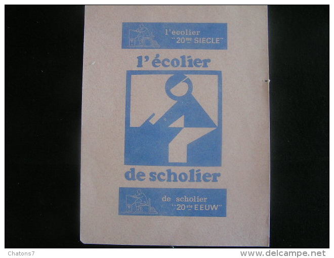 AP N°26 / Buvard-blotter-vloeipapier Publicitaire - L'écolier " 20 Me Siècle " L'écolier - "de Scholier"- Forma 16x21 Cm - Peintures