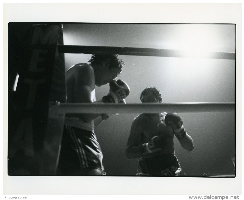 France Paris Boxe Poids Lourds Championnat D'Europe Match Rodriguez Syben Ancienne Photo 1982 - Sports