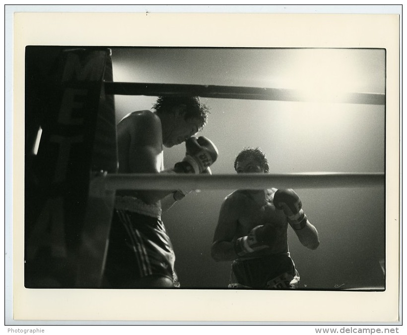 France Paris Boxe Poids Lourds Championnat D'Europe Match Rodriguez Syben Ancienne Photo 1982 - Sports