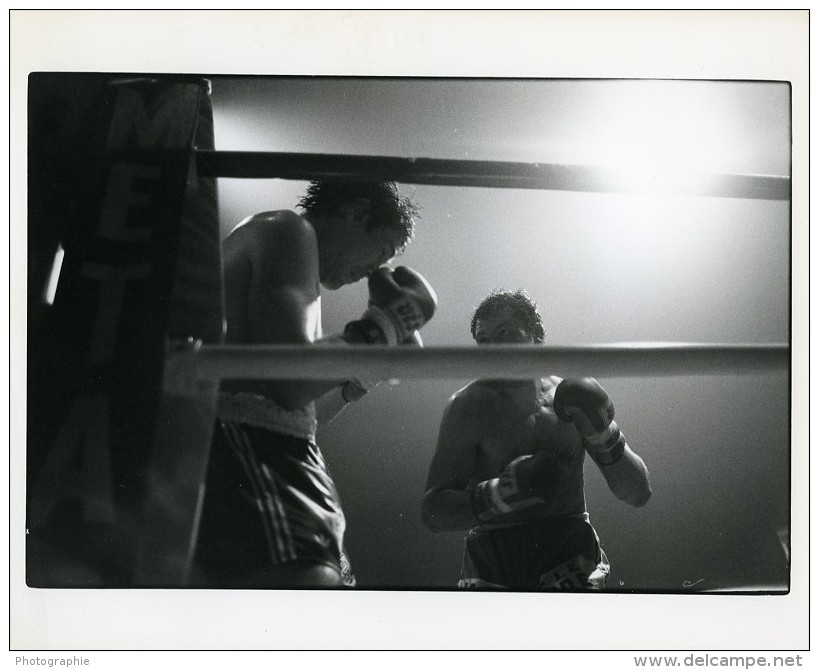 France Paris Boxe Poids Lourds Championnat D'Europe Match Rodriguez Syben Ancienne Photo 1982 - Sports