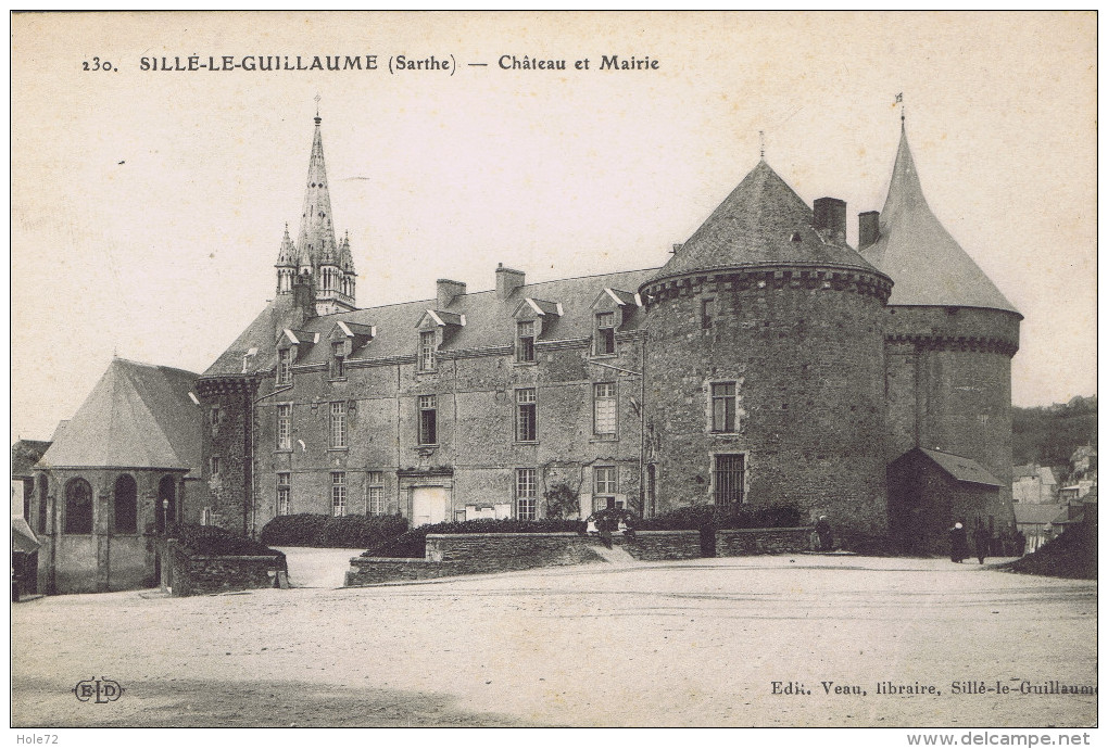 72 - Sillé-le-Guillaume (Sarthe) - Château Et Mairie - Sille Le Guillaume