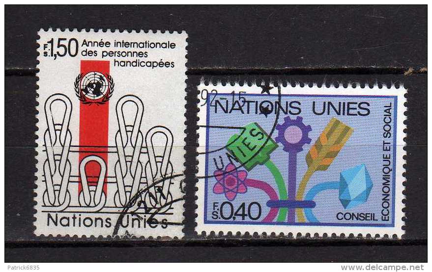 ONU Ginevra ° - X-1980-81 -  Zum. 96 - 100. Usato - Oblitérés