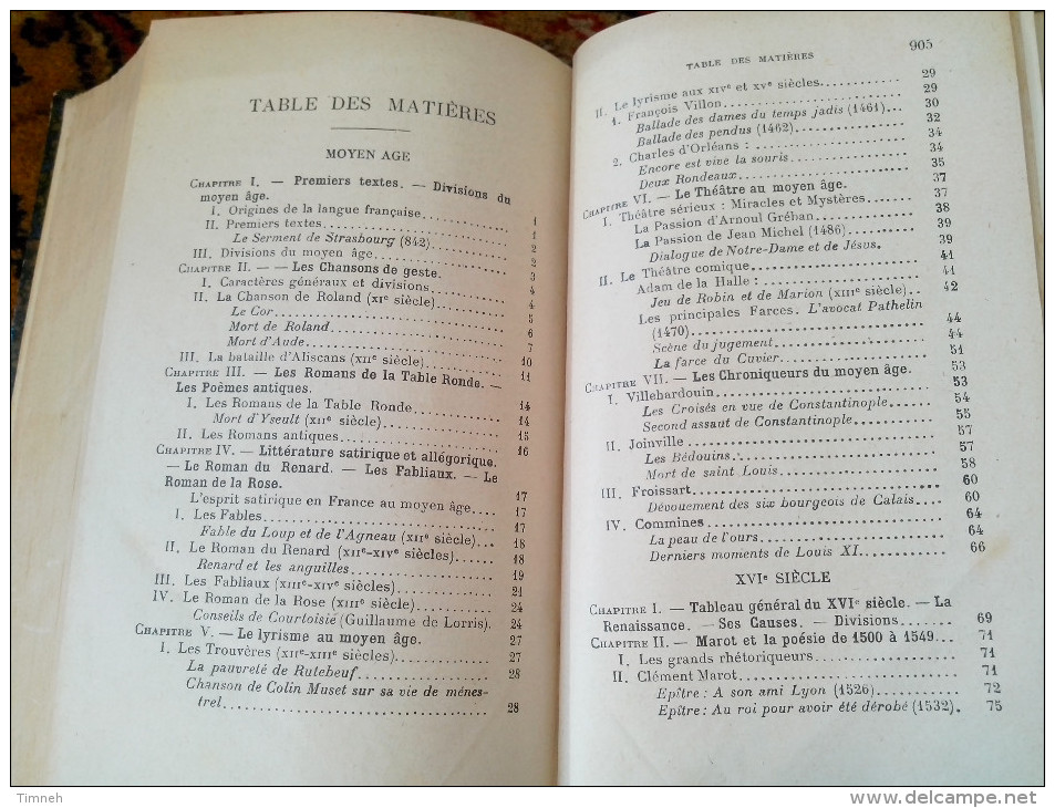 LES GRANDS ECRIVAINS FRANCAIS DES ORIGINES A NOS JOURS HISTOIRES LITTERAIRES & TEXTES Ch.M. DES GRANGES