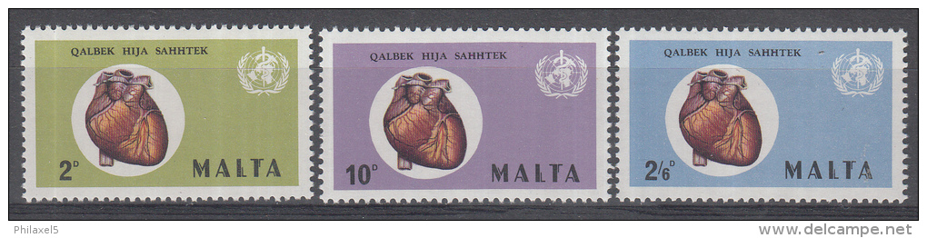 Malta - Welt-Herzmonat/Wereld Maand Van Het Hart - MNH - M 436-438 - Malta