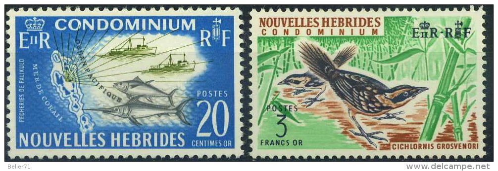 France, Nouvelles Hébrides : N° 274 Et 275 X Année 1968 - Ongebruikt