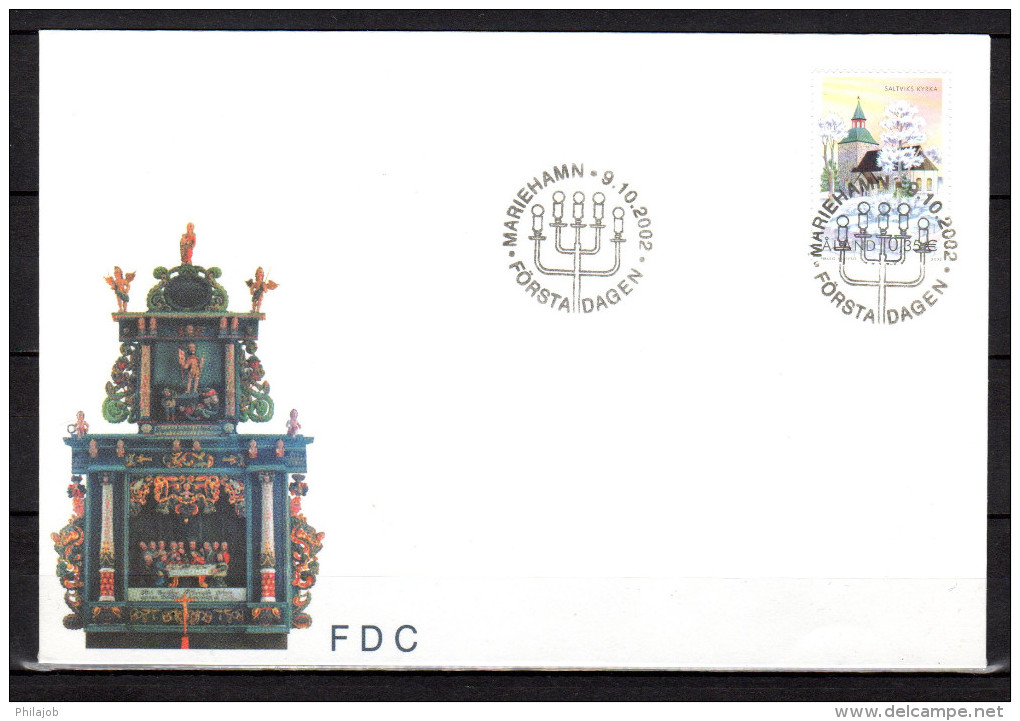 ALAND 2002 2003 : 2 Enveloppes 1er Jour : " EGLISES ". FDC - Aland