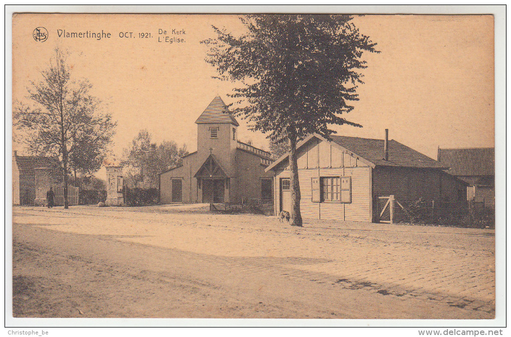 Vlamertinghe, Vlamertinge, Oct 1921, De Kerk (pk23849) - Ieper