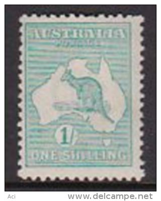 Australia 1915-20 Third Watermark Kangaroo SG 40, One Shilling Mint Hinged - Ungebraucht