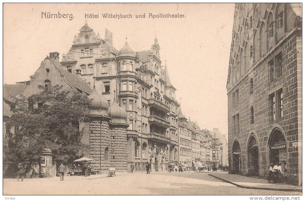 Nürnberg Ca. 1910 - Hotel Wittelsbach Und Apollotheater - 2 Scans - Nuernberg