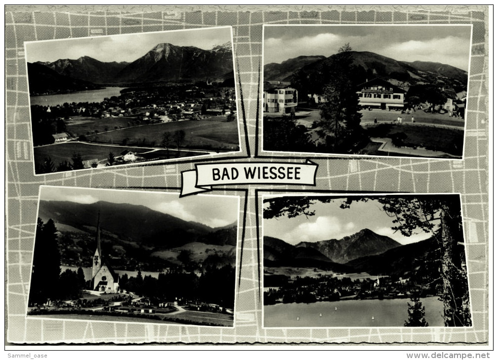 Bad Wiessee  Am Tegernsee  -  Grundvorlage / Verlagsrohabzug Ansichtskarte Ca. 1960   (5124) - Bad Wiessee