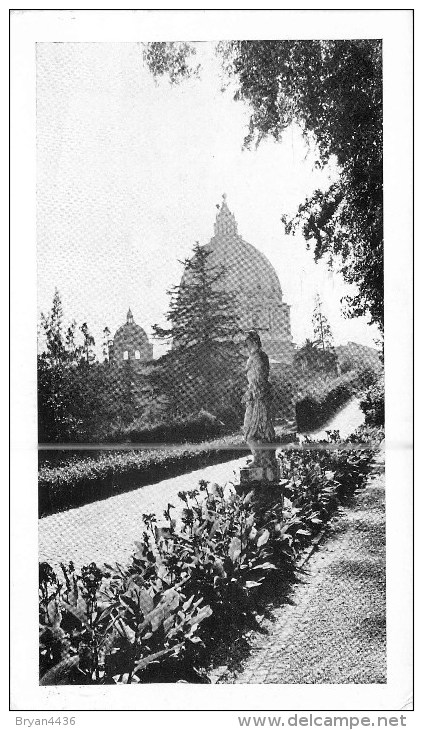 VATICAN - ROME.  -  COURRIER  -1954 - CARTE POSTALE - " SAINT-PIERRE VU DES JARDINS "- Voir 2 Scans. - Abarten