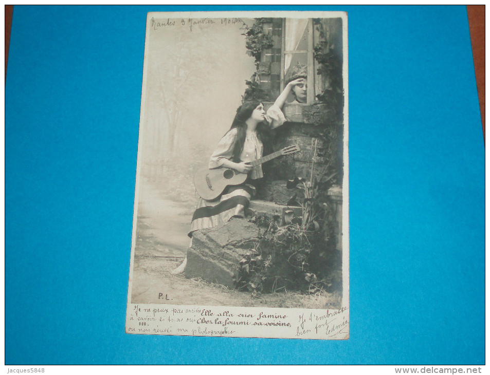 Ilustrateurs ) Série Compléte De 10 Cartes " La Cigale Et La Fourmie - Année 1903 - EDIT : P.L - 1900-1949