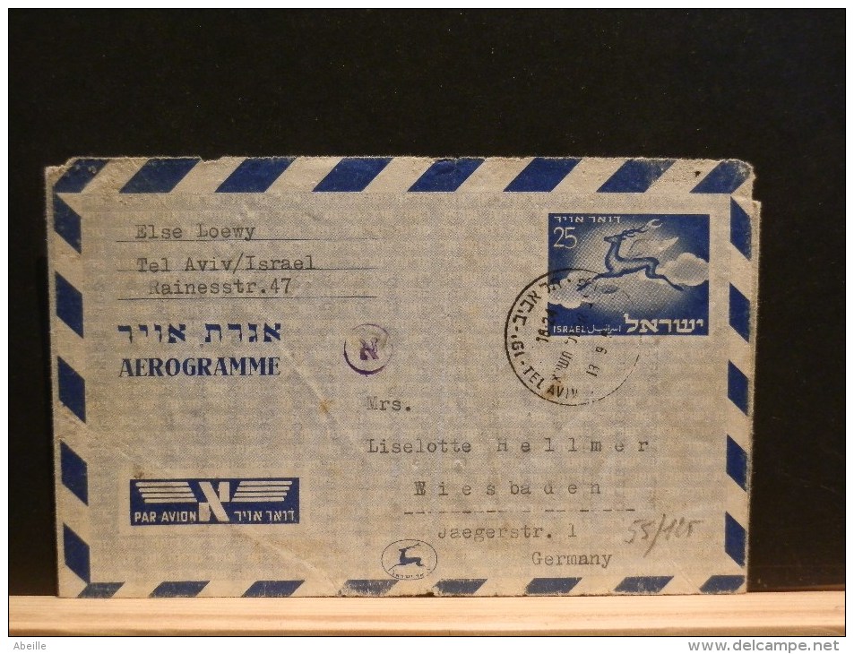 54/125  AEROGRAMME  OBL. - Airmail