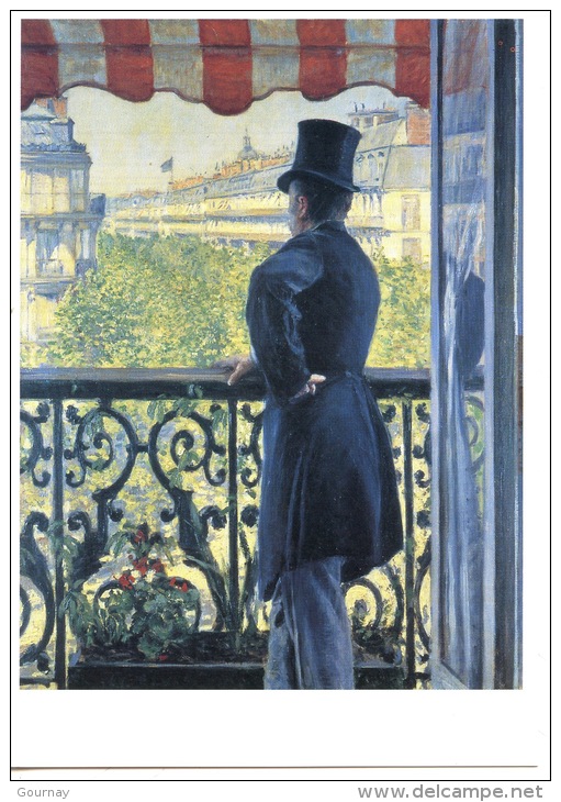 Paris Gustave Caillebotte (1848/1880) Homme Au Balcon Boulevard Haussman Huile Sur Toile Arts Tableaux (Paris Peintres) - Malerei & Gemälde