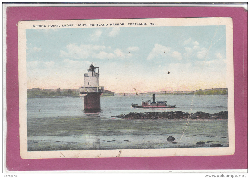 Spring Point Ledge Light PORTLAND HARBOR , PORTLAND ,ME ( Phare ) - Portland