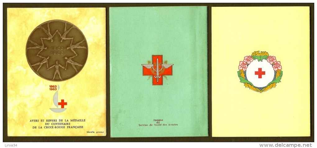 LOT 3 CARNETS CROIX ROUGE NEUF PARFAIT ÉTAT- N° 2012-13-14  DE 1963-64-65 -  COTE 33  E.- 3 SCANS - Croix Rouge