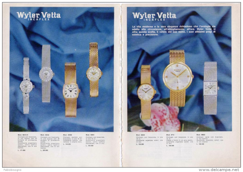 1967/68/74 - Orologio VETTA - 8 Pagine Pubblicità Cm. 13 X18 - Watches: Bracket