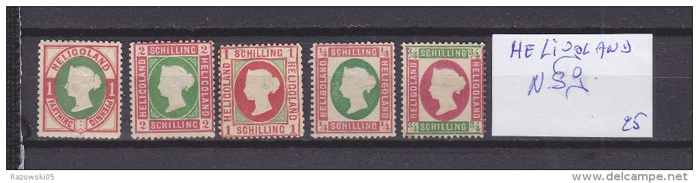 TIMBRE. GRANDE BRETAGNE. ANGLETERRE. COLONIE. HELIGOLAND. - Heligoland (1867-1890)