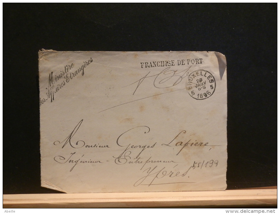 55/199   DEVANT DE LETTRE 1896 - Franchise