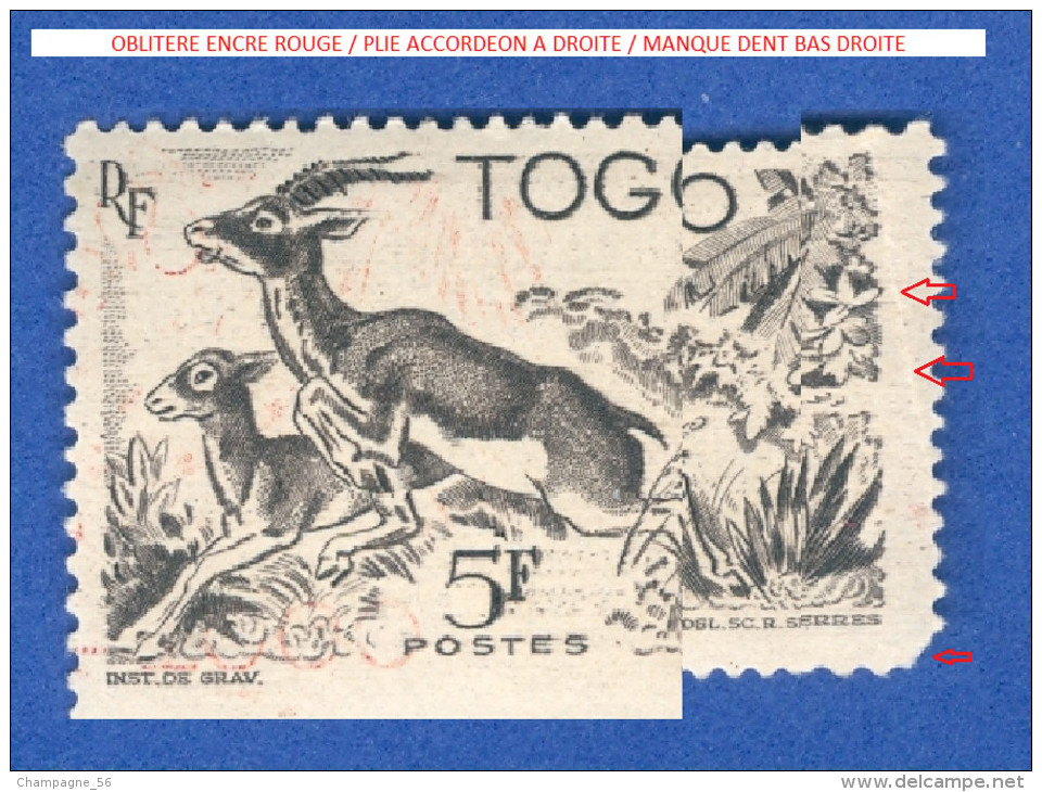 VARIÉTÉS  1914 / 1960  TOGO FAUNE OBLITÉRÉ DOS GOMME - Used Stamps