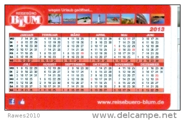 BRD Mannheim Taschenkalender 2013 Blum Reisebüro Leuchtturm Meer Kolosseum Rom - Calendari