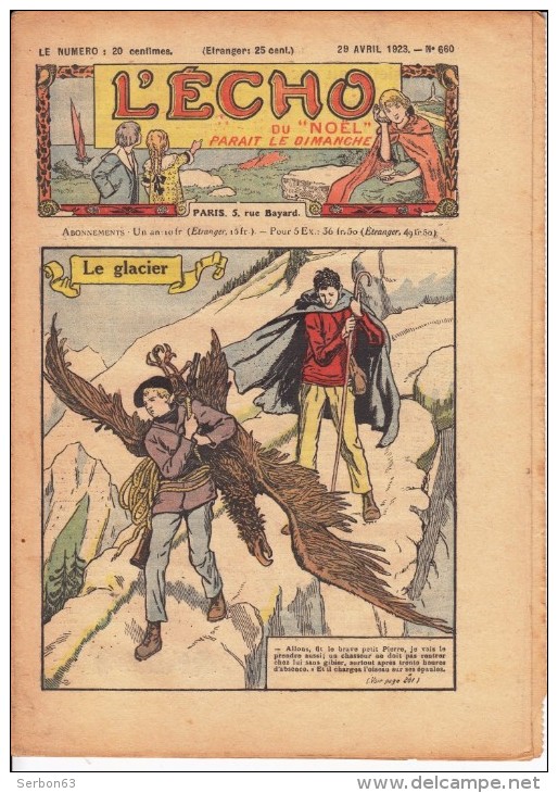 1 L'ECHO DU NOEL N° 660 DU 29 AVRIL 1923 COMPLET 16 PAGES CORRECTE - L'Echo Du Noël