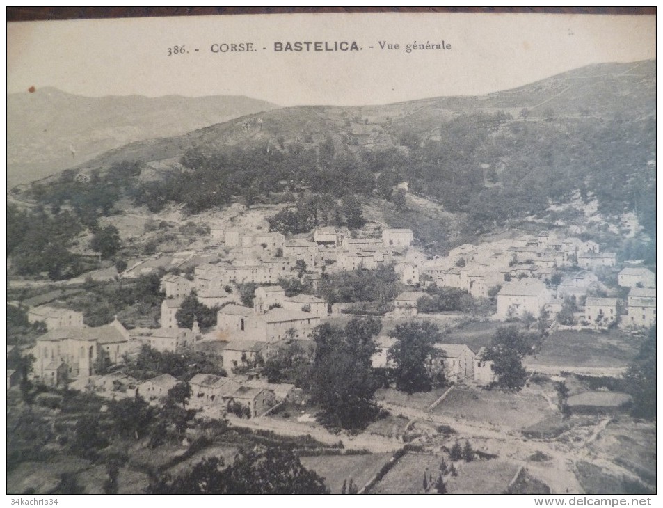 CPA Corse  Collection Simon Damiani Bastia. Bastelica Vue Générale - Autres & Non Classés