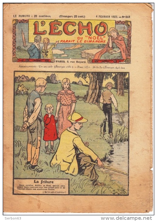 1 L'ECHO DU NOEL N° 648 DU 4 FEVRIER 1923 COMPLET 16 PAGES COMPLET AVEC PATINE DU TEMPS - L'Echo Du Noël