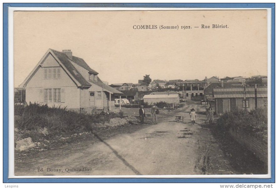 80 - COMBLES -- 1922 - Rue Blériot - Combles