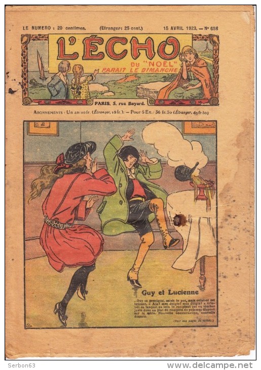 1 L'ECHO DU NOEL N° 658 DU 15 AVRIL 1923 COMPLET 16 PAGES AVEC PATINE DU TEMPS + HUMIDICATION - L'Echo Du Noël