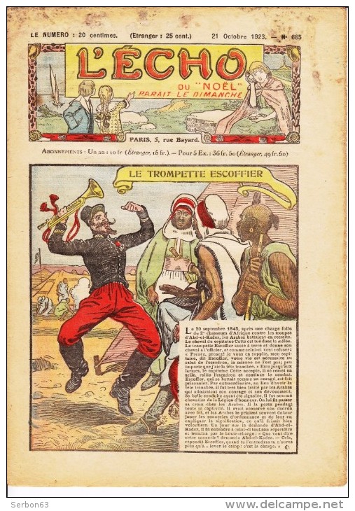 1 L'ECHO DU NOEL N° 685 DU 21 OCTOBRE 1923 COMPLET 16 PAGES AVEC PATINE DU TEMPS + HUMIDICATION - L'Echo Du Noël