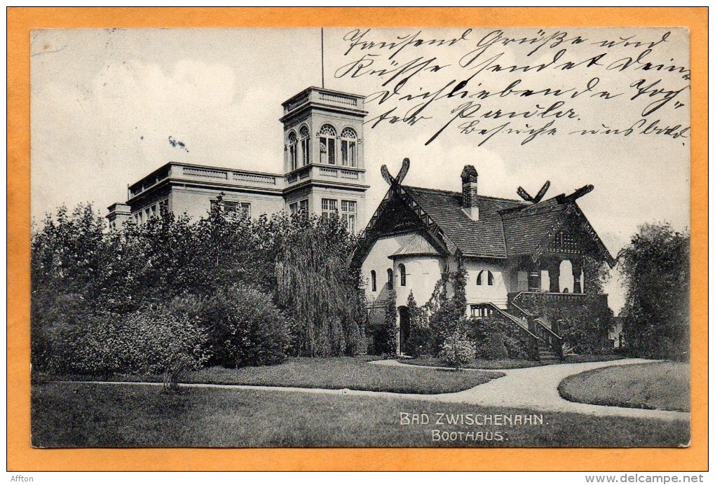 Bad Zwischenahn Boothouse 1910 Postcard - Bad Zwischenahn