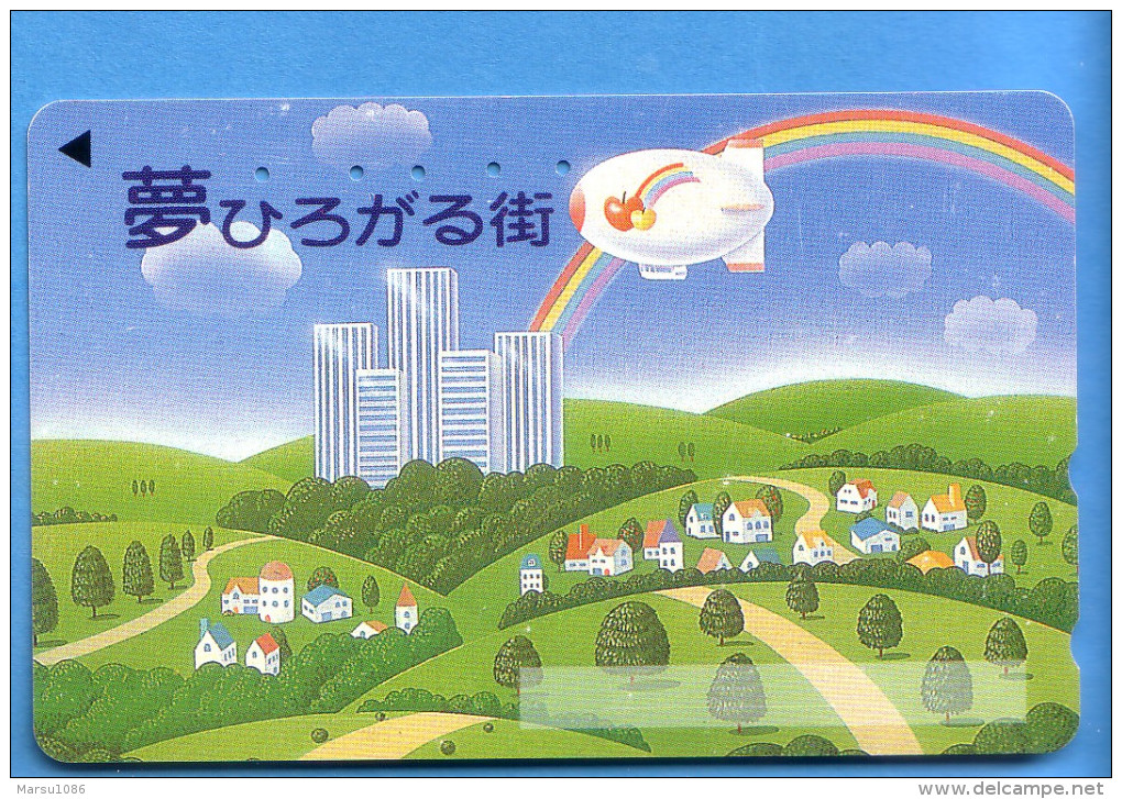Japan Japon Telefonkarte Télécarte Phonecard Telefoonkaart -  Ballon Balloon Regenbogen - Sport