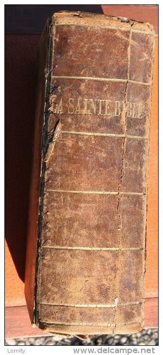 1859 La Sainte Bible Publiée Par Société Biblique Protestante De Paris D´ Après Version Revue De JF Ostervald De 1823 - 1801-1900