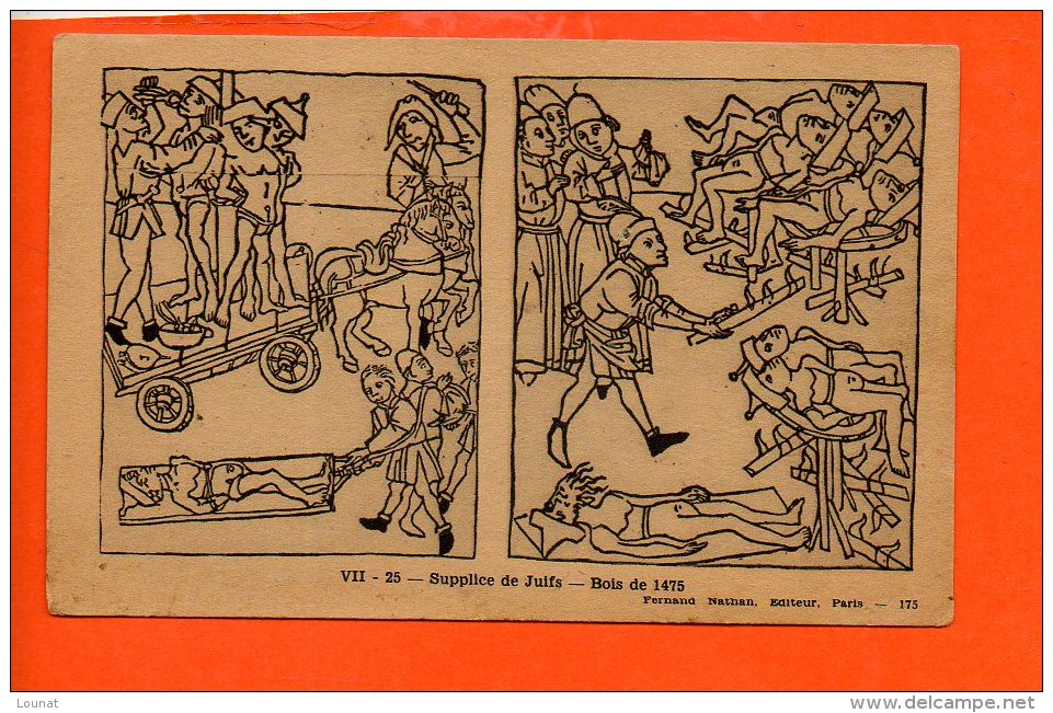 Supplice De Juifs - Bois De 1475 - Judaisme
